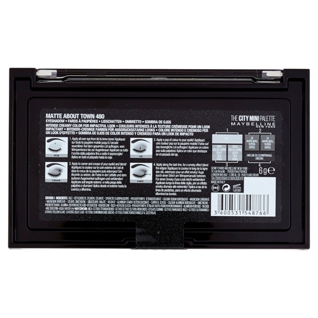 Maybelline New York The City Mini Palette, Pigmenti Puri, 480 Matte About Town